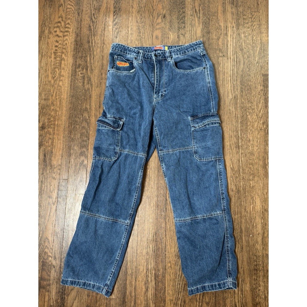 Empyre Baggy Skate Jeans Mens 32 Blue Denim Relaxed Fit Y2K Grunge Skatecore